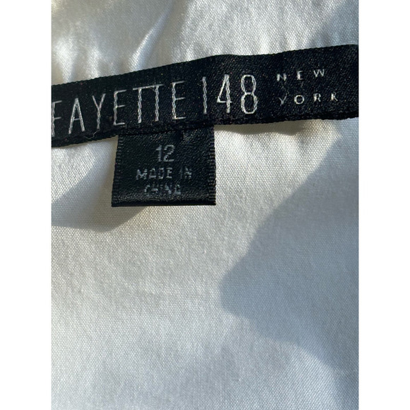 Lafayette 148 cream blouse with bow, 12, classic, minimalist, ladylike - Picture 5 of 6